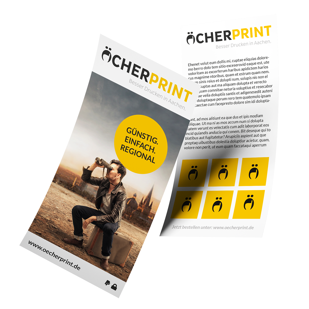 Flyer günstig online drucken bei Öcherprint