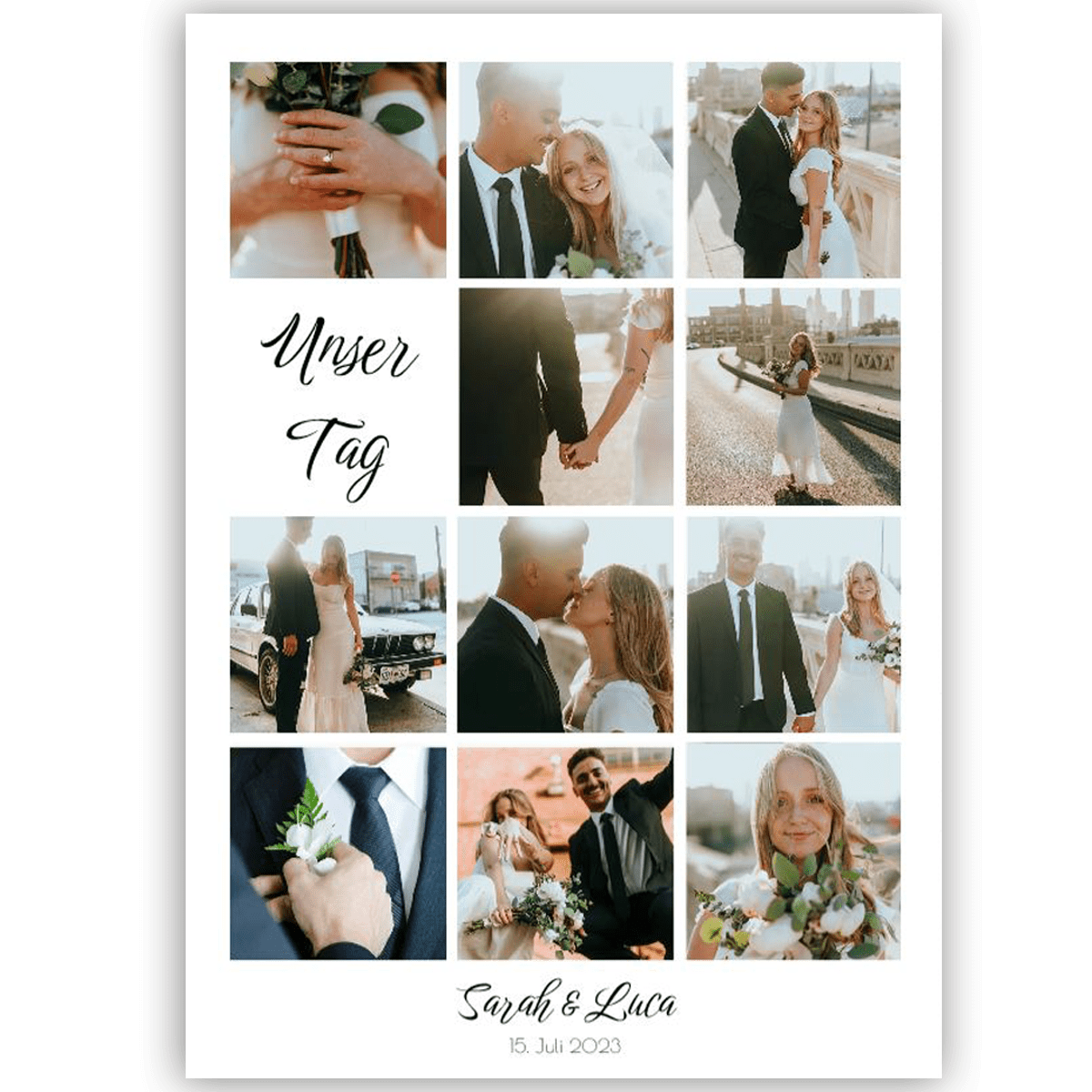 Poster Hochzeit Collage · ÖCHERPRINT